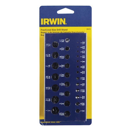 Irwin Irwin Steel Drill Bit Stand Straight Shank 1 pc 60172